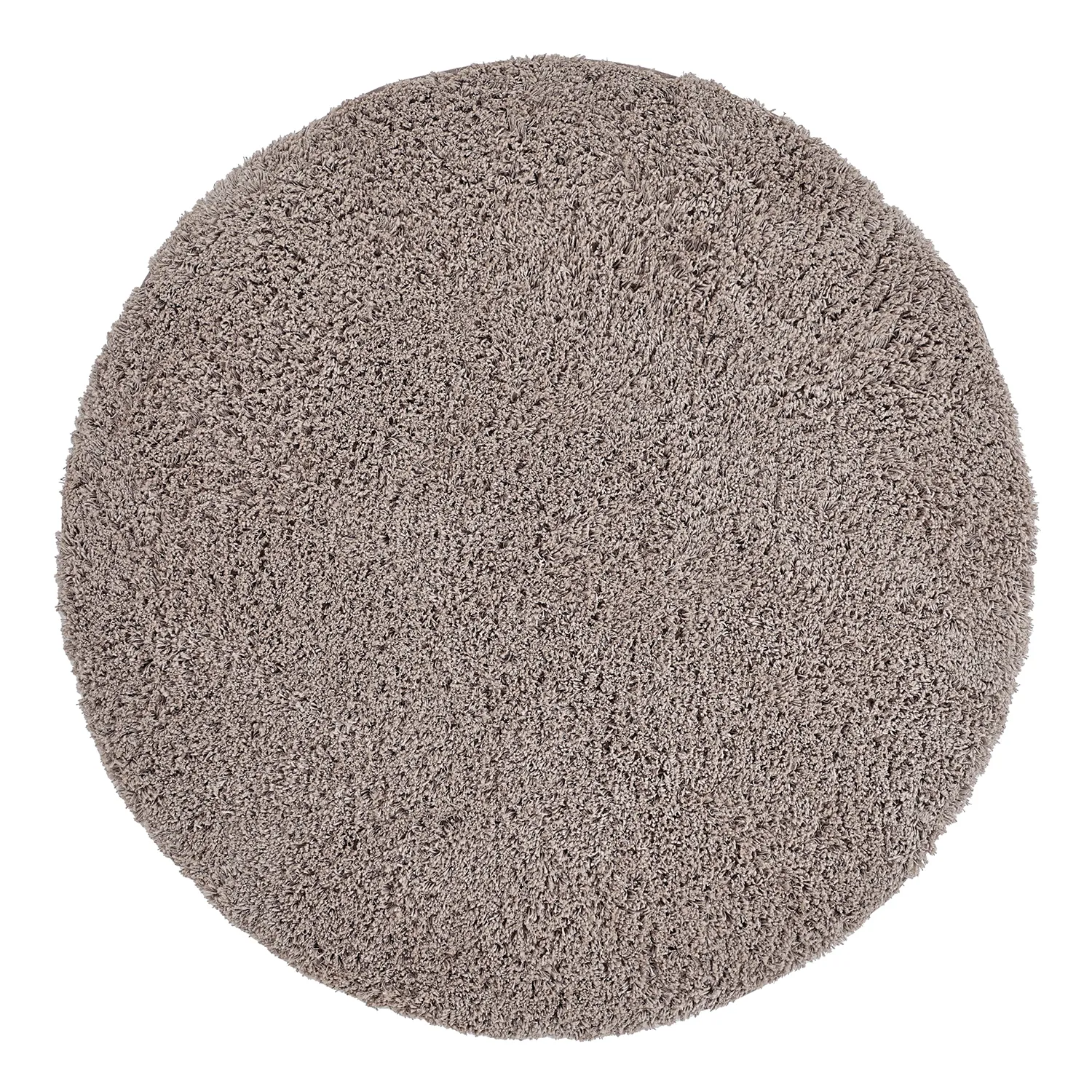 Rond vloerkleed - Combarro Solid Cotton Shaggy (taupe)