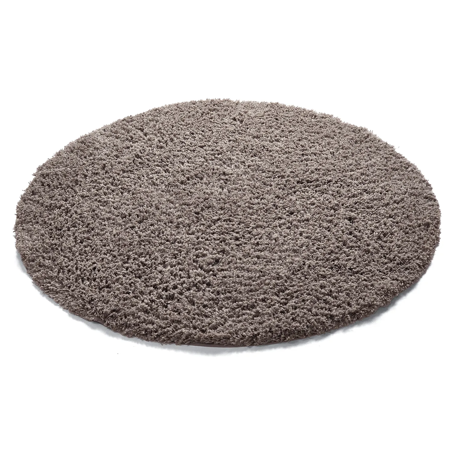 Rond vloerkleed - Combarro Solid Cotton Shaggy (taupe)