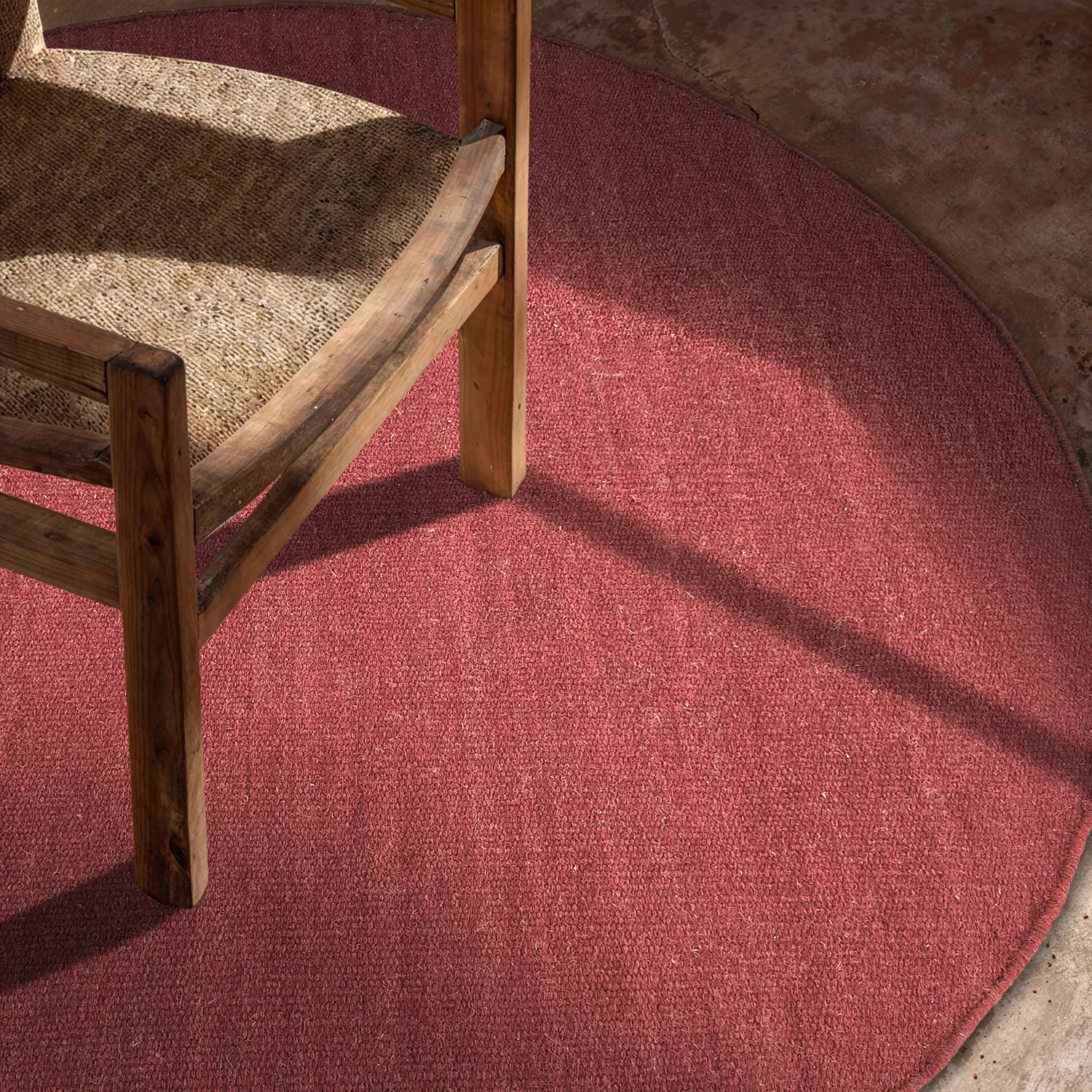 Rond vloerkleed - Hamilton (dieprood)
