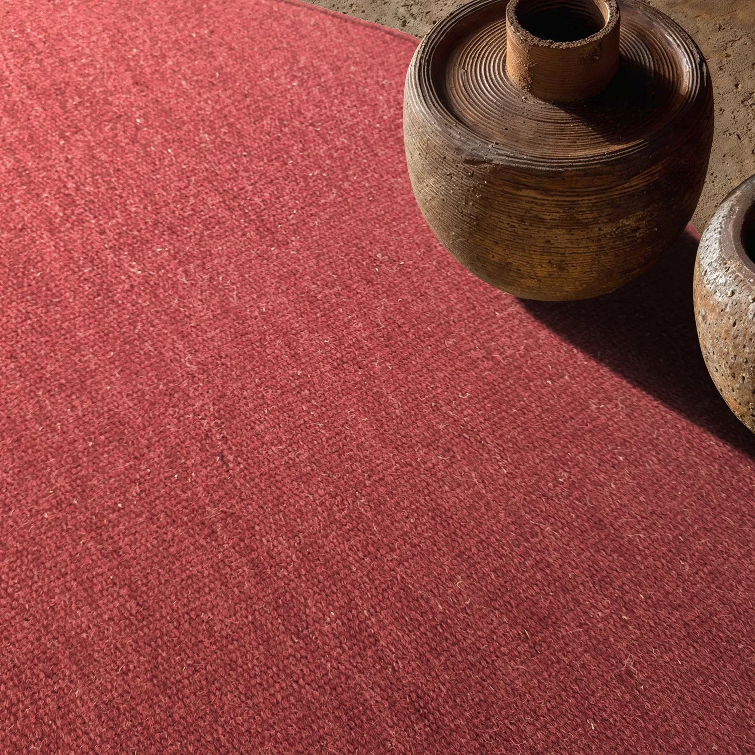 Rond vloerkleed - Hamilton (dieprood)