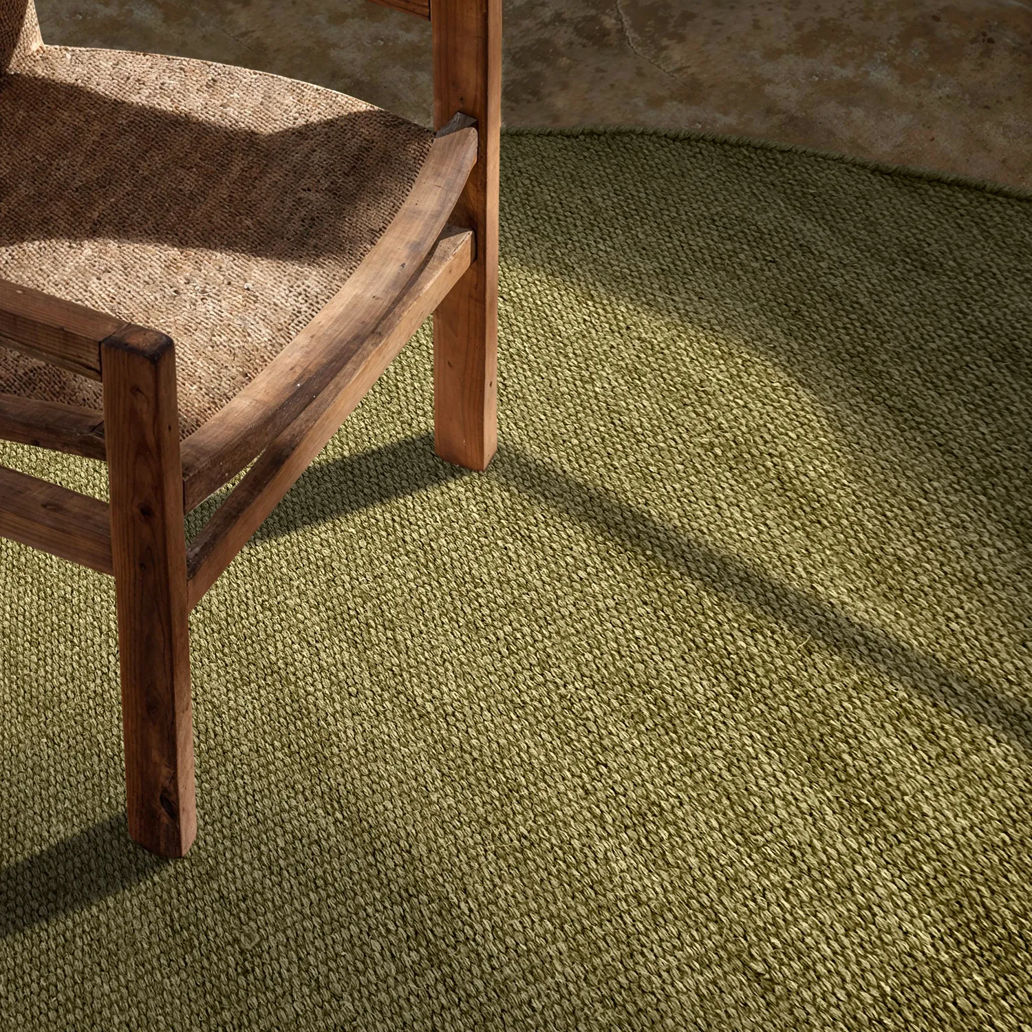 Rond vloerkleed - Hamilton (mosgroen)