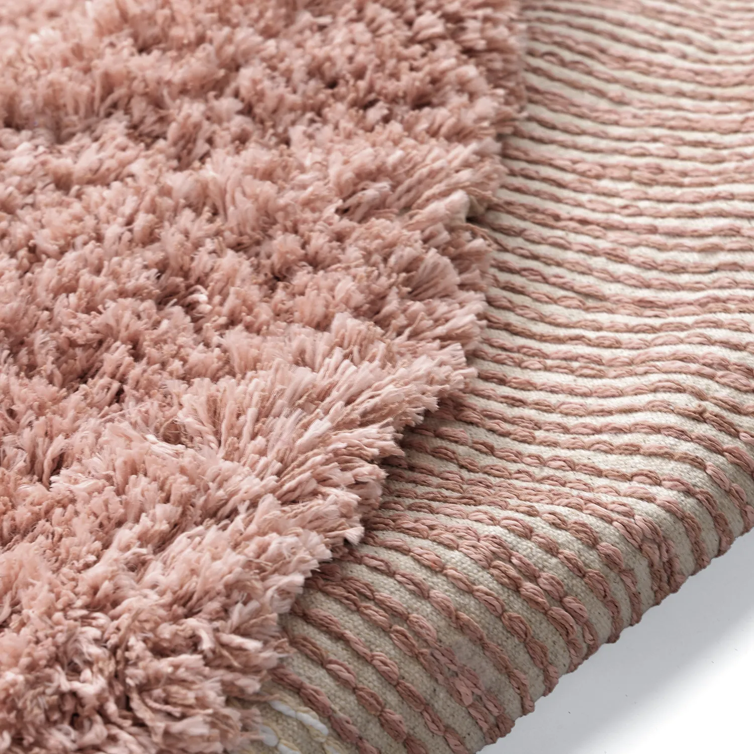 Rond vloerkleed - Perast Natural Cotton Shaggy (multi)