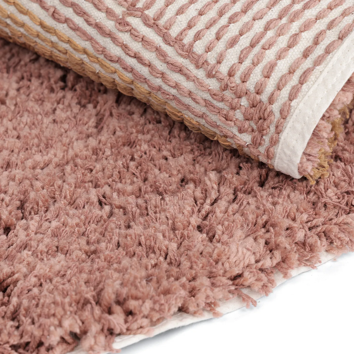 Rond vloerkleed - Perast Natural Cotton Shaggy (multi)