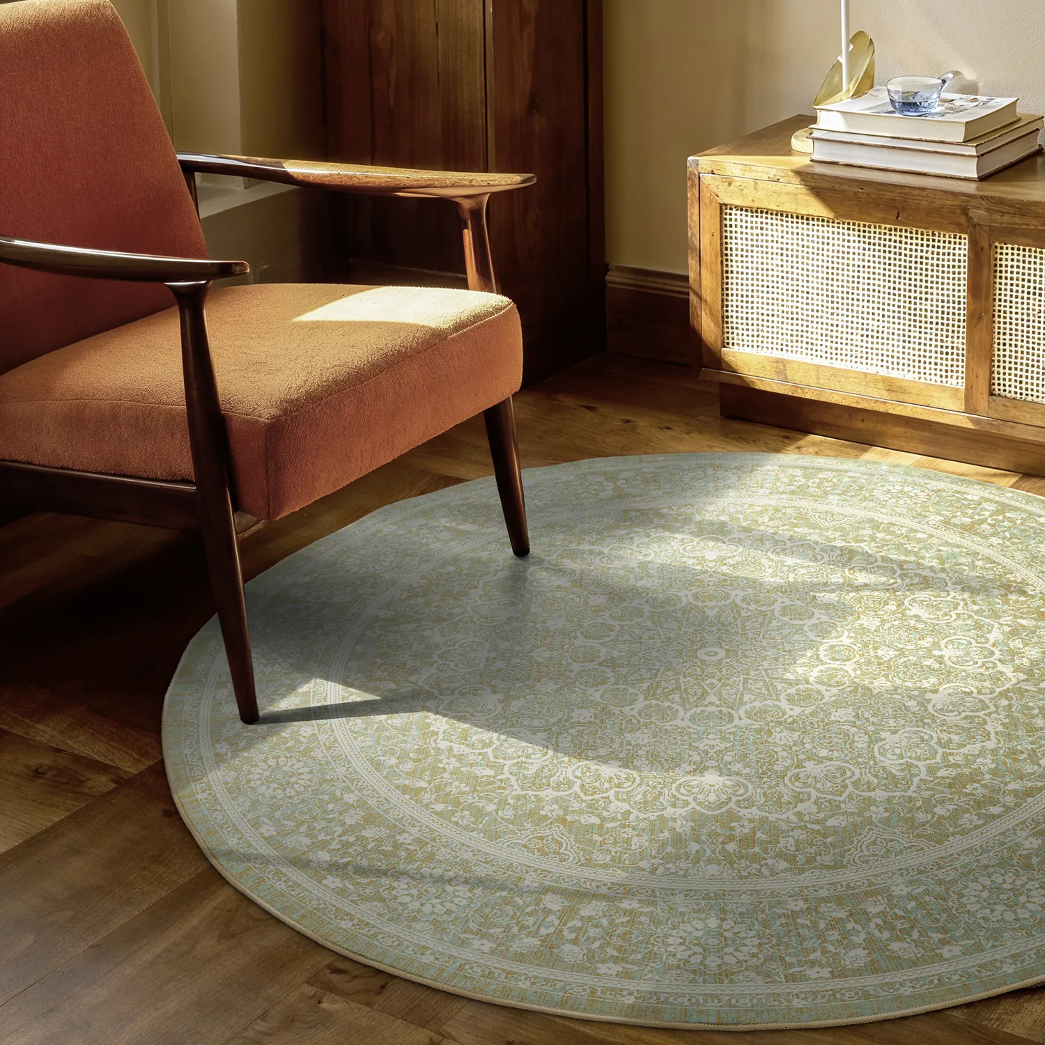 Ronde vloerkleden - Vivian (beige)