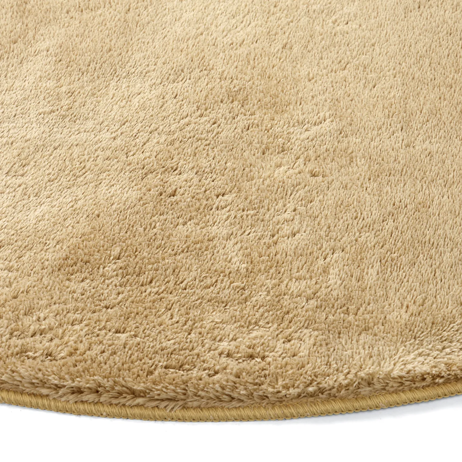 Ronde vloerkleden - Aranga Super Soft Fur (donkerbeige)