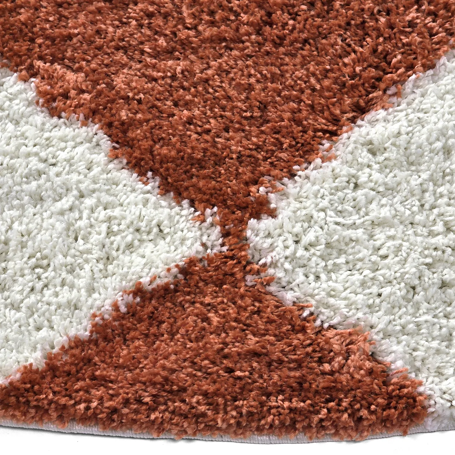 Ronde vloerkleden - Albi (wit/oranje)