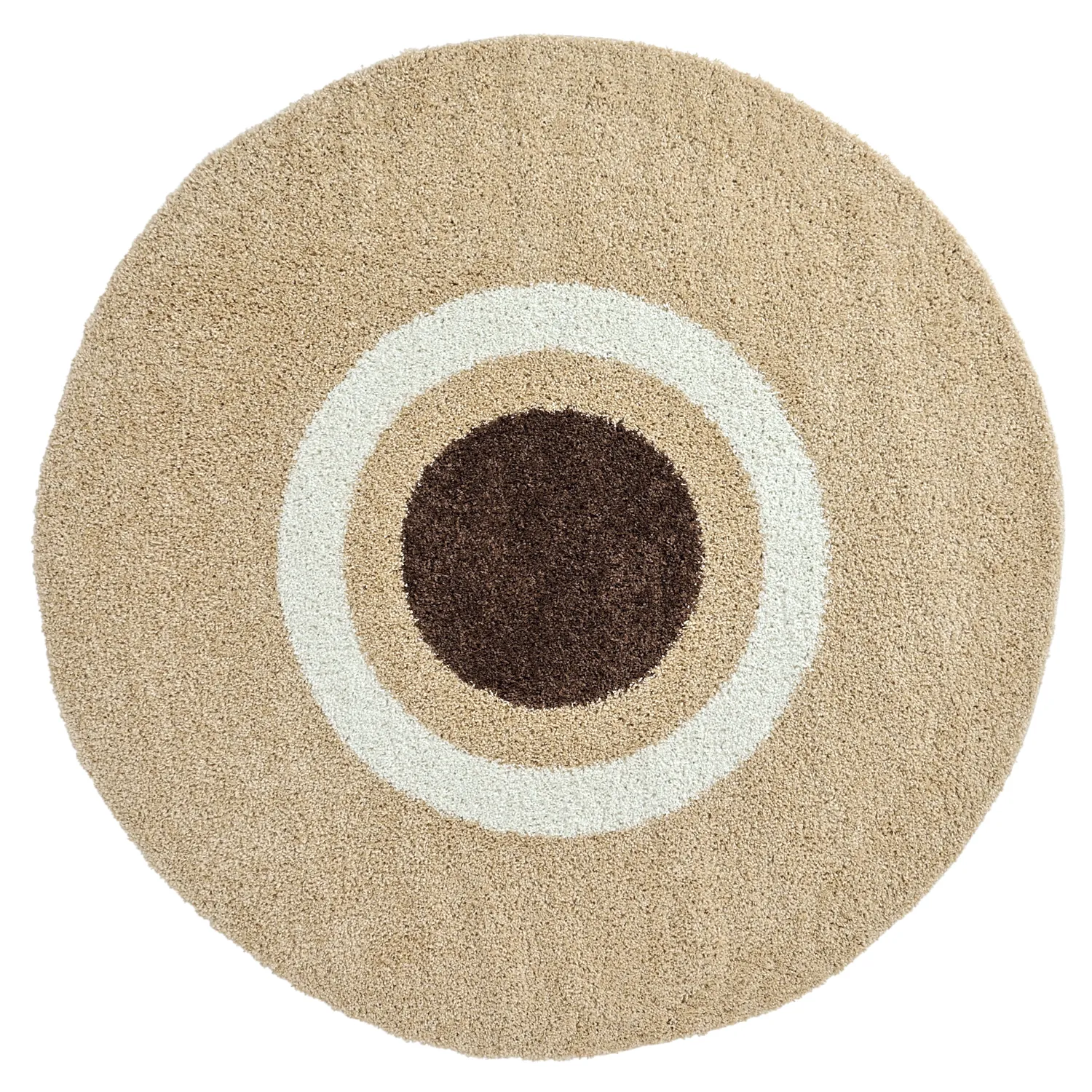 Ronde vloerkleden - Alsace (beige/wit/bruin)