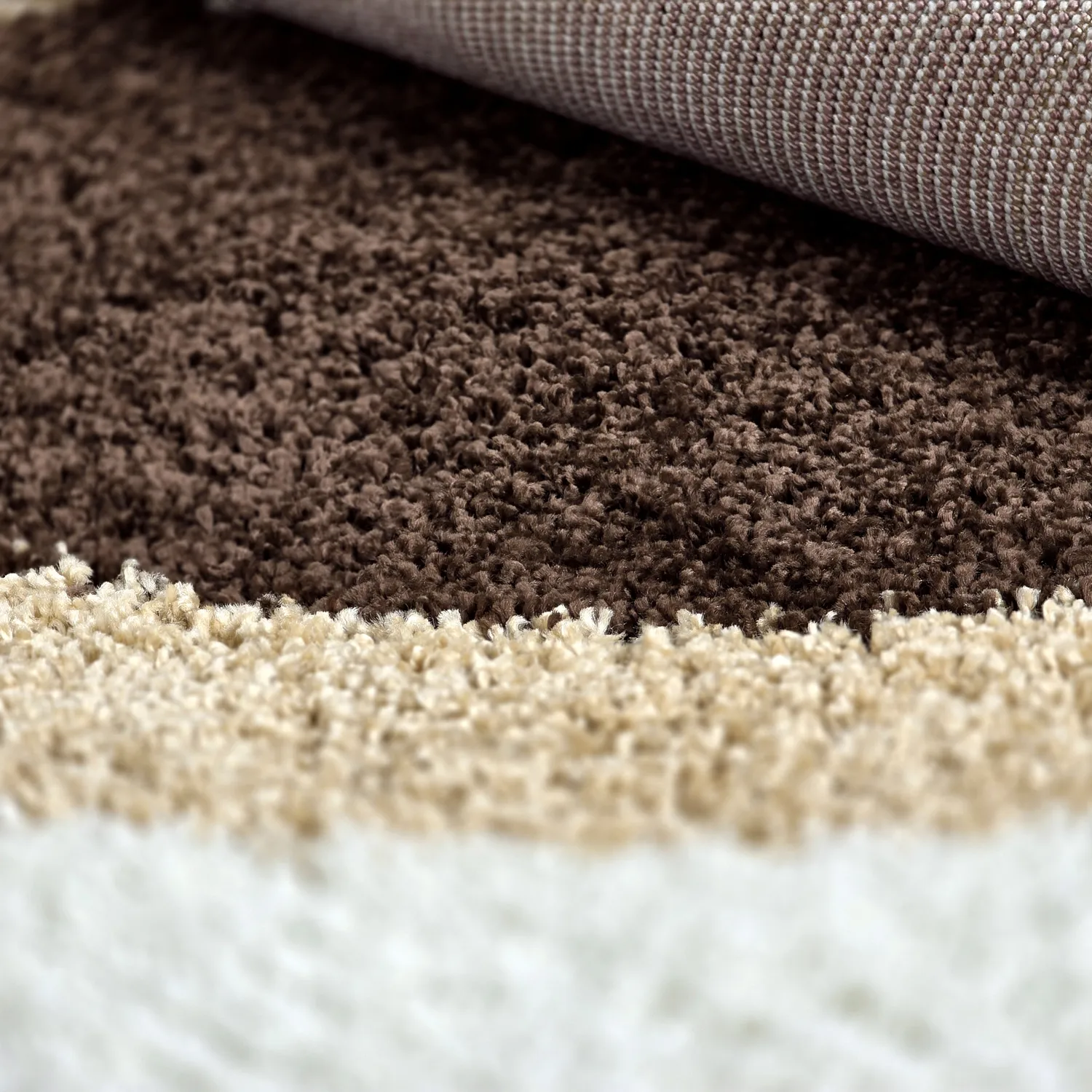 Ronde vloerkleden - Alsace (beige/wit/bruin)