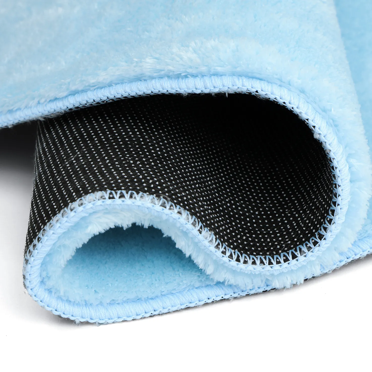 Ronde vloerkleden - Aranga Super Soft Fur (lichtblauw)
