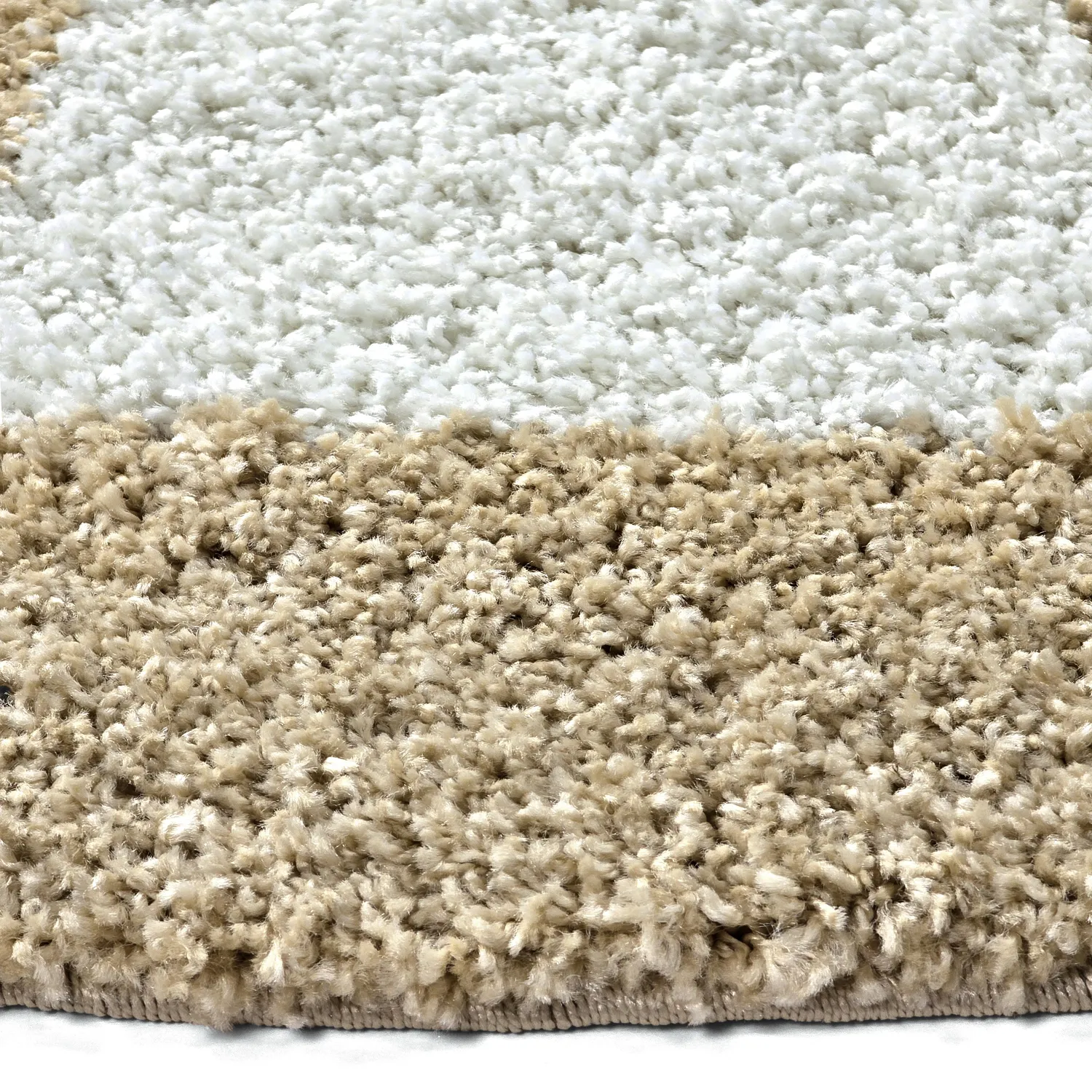 Ronde vloerkleden - Asilah (beige/wit)