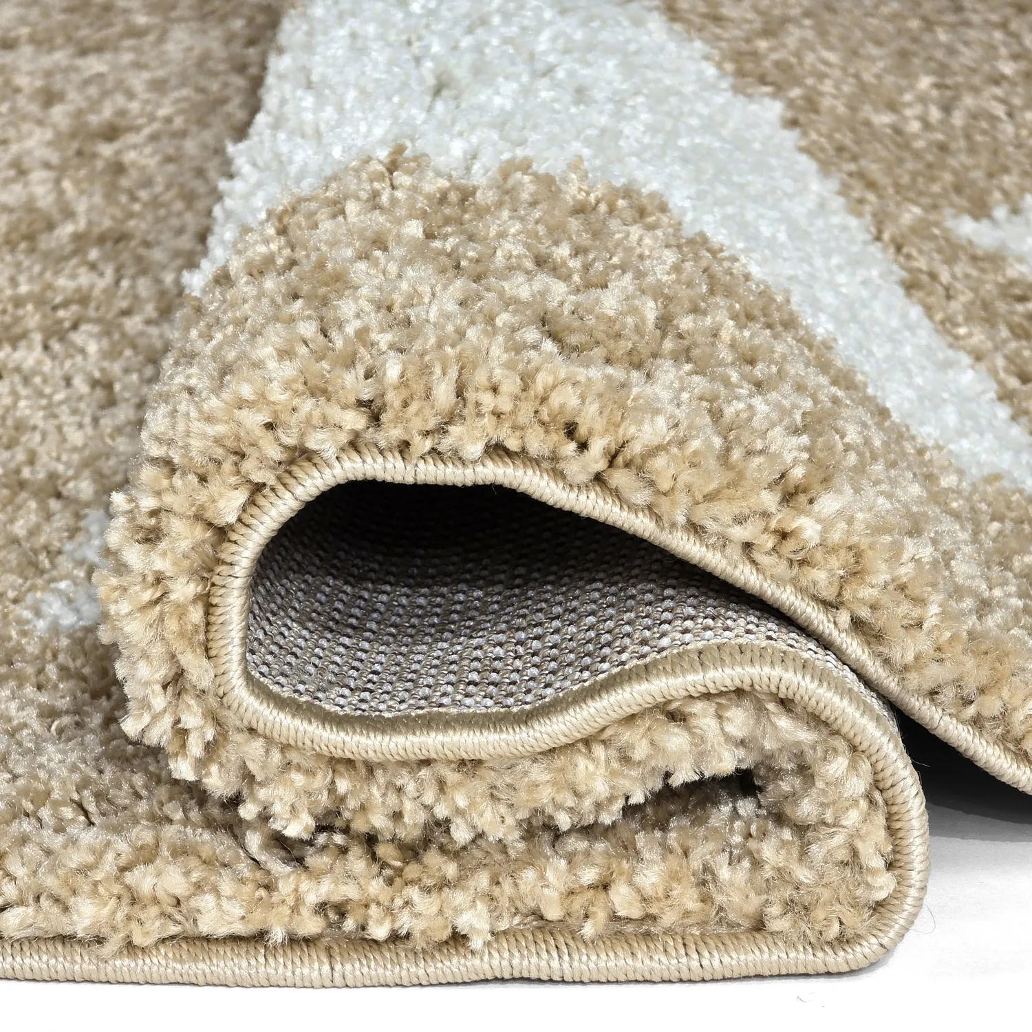 Ronde vloerkleden - Asilah (beige/wit)