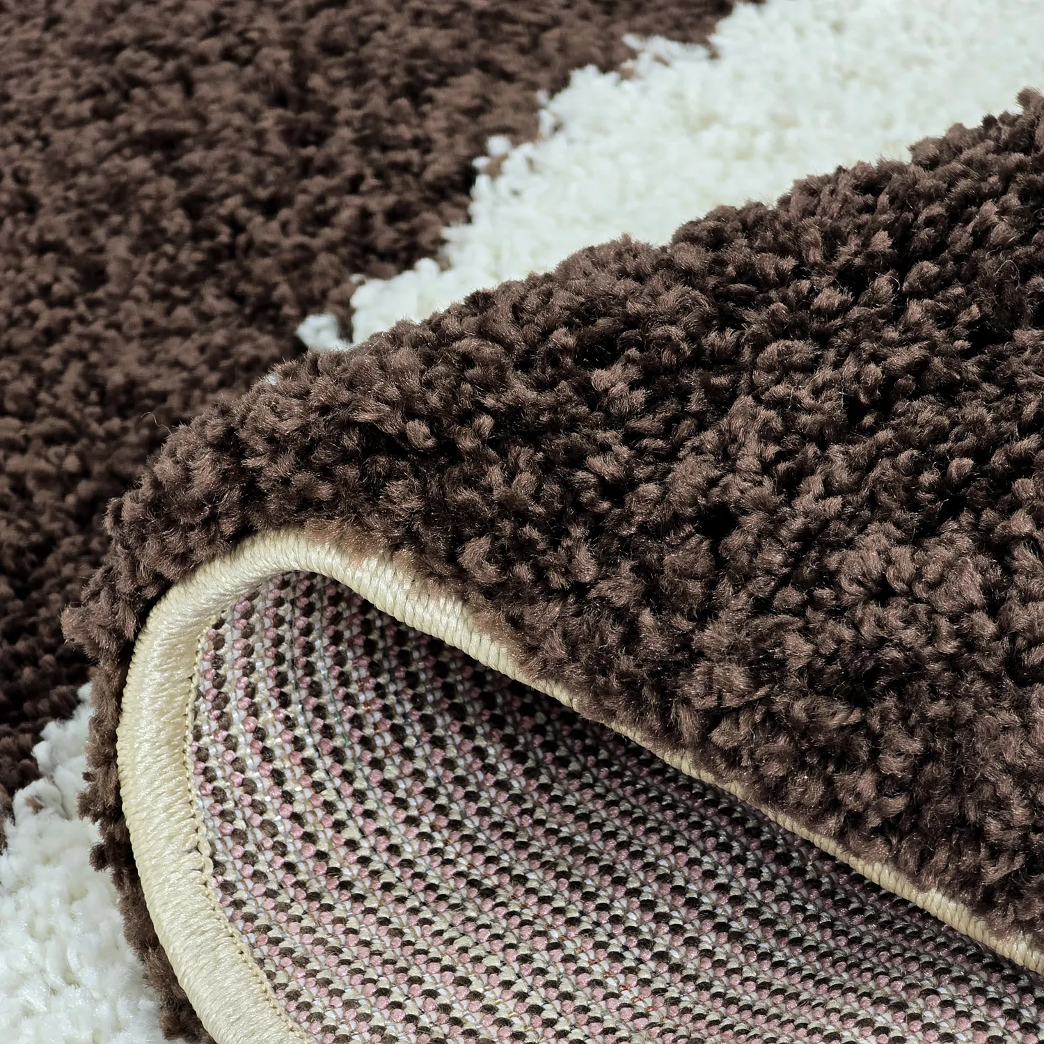 Ronde vloerkleden - Chiniot (bruin/beige/wit)