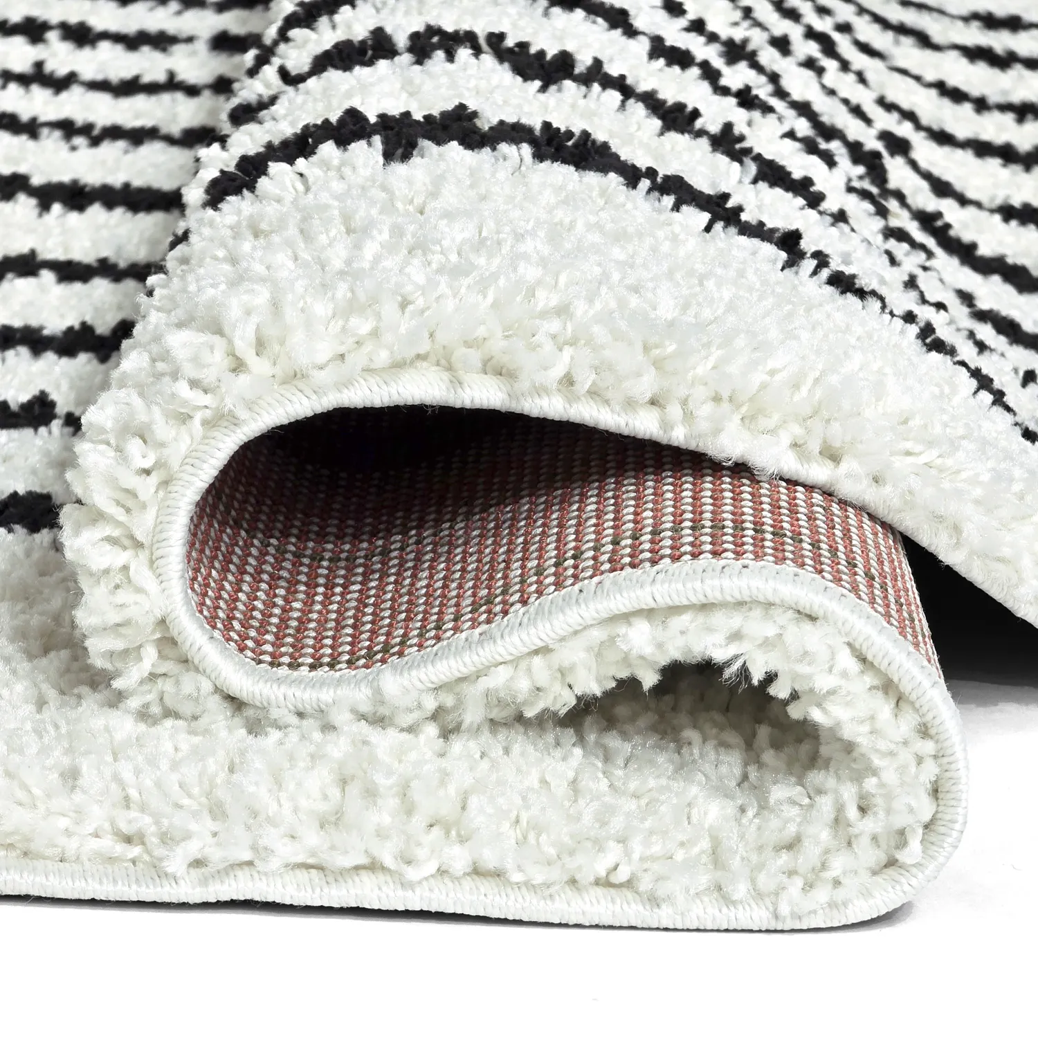 Ronde vloerkleden - Cluny (wit/zwart)