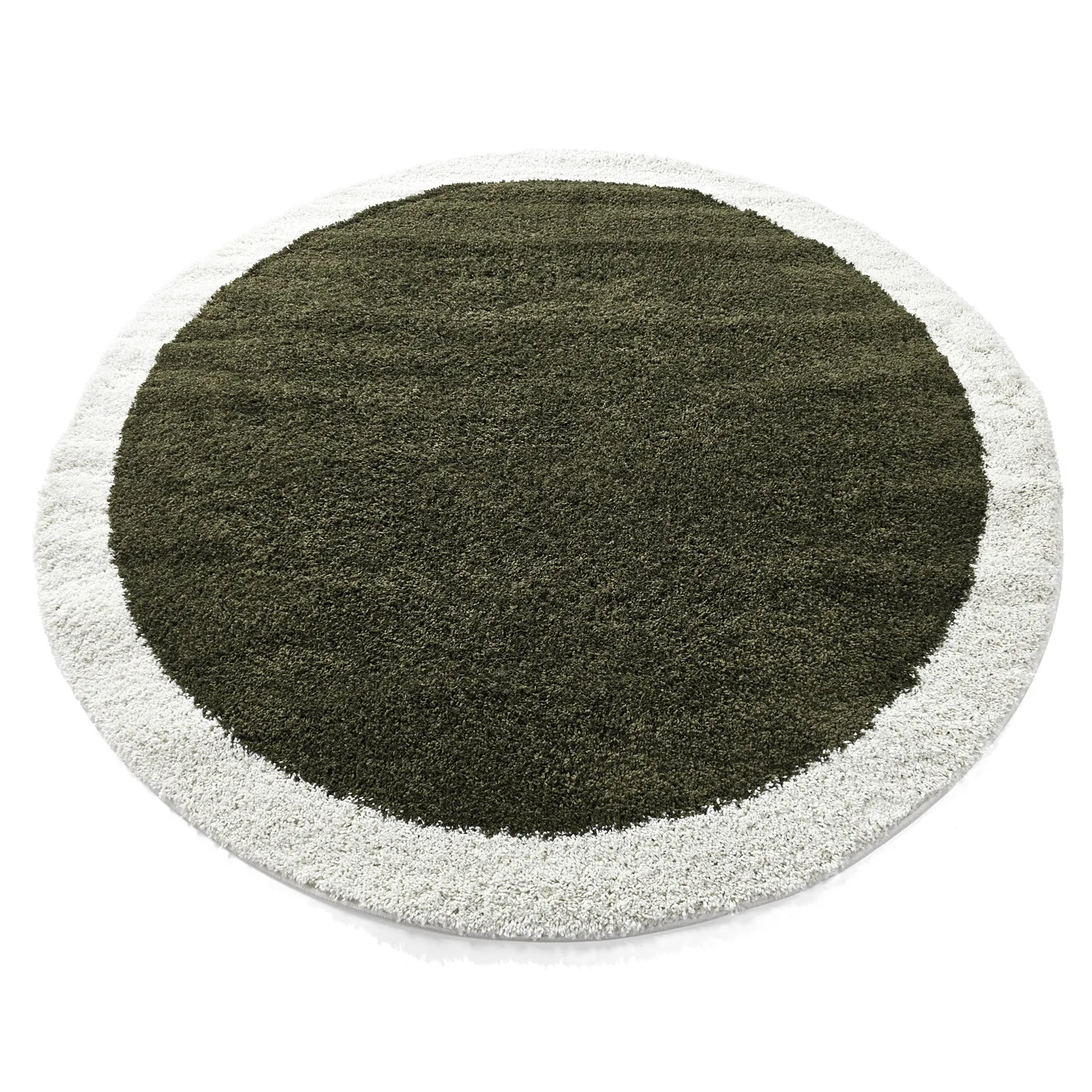 Ronde vloerkleden - Conques (groen/wit)