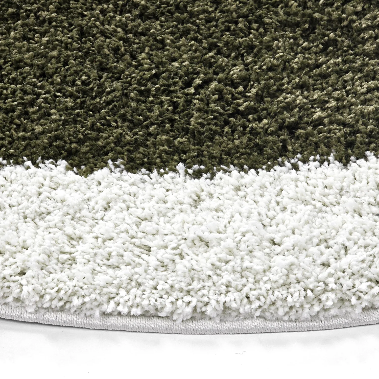 Ronde vloerkleden - Conques (groen/wit)