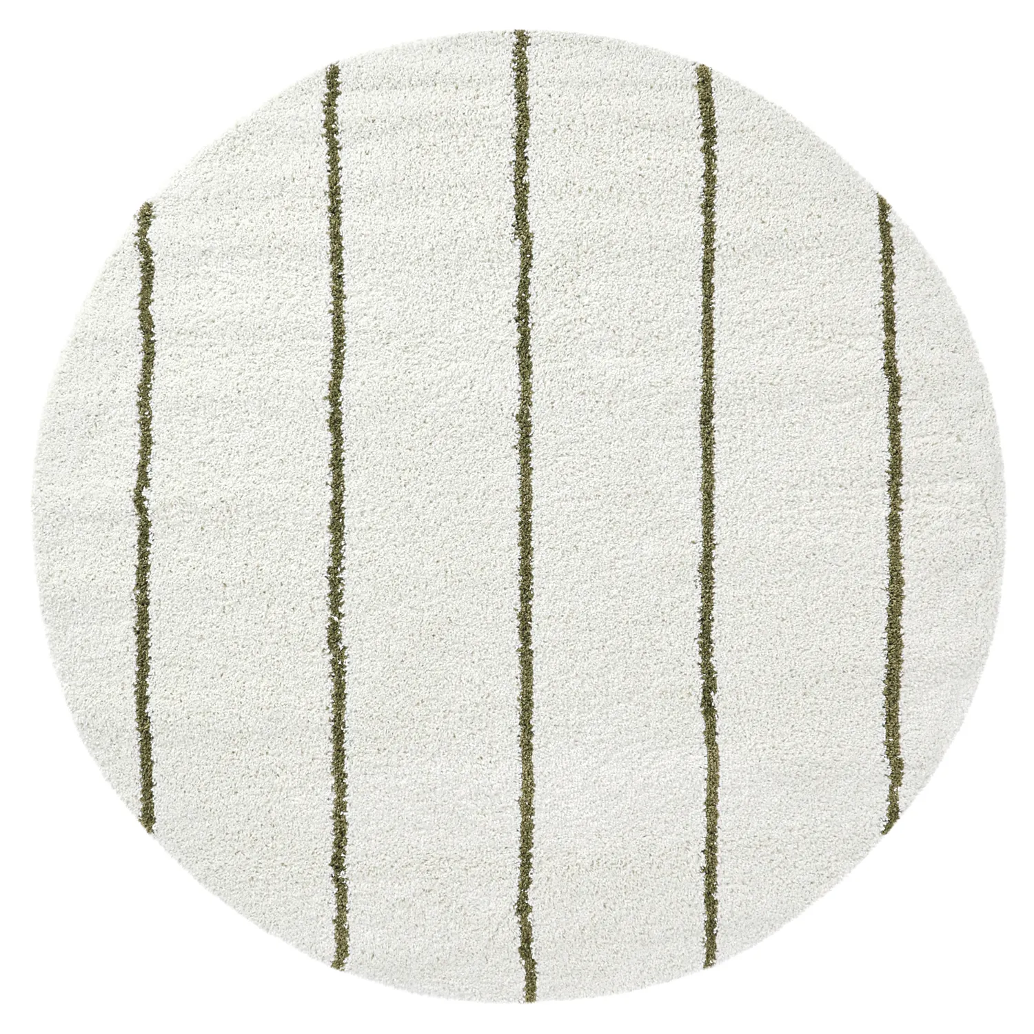 Ronde vloerkleden - Eze (wit/groen)