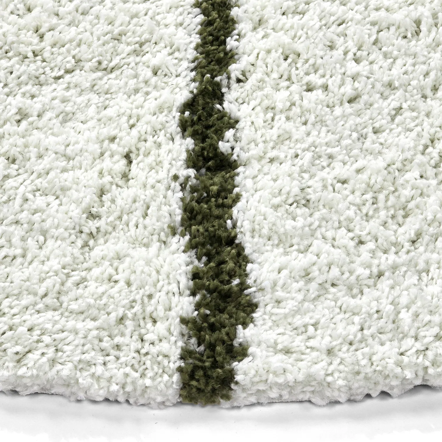 Ronde vloerkleden - Eze (wit/groen)