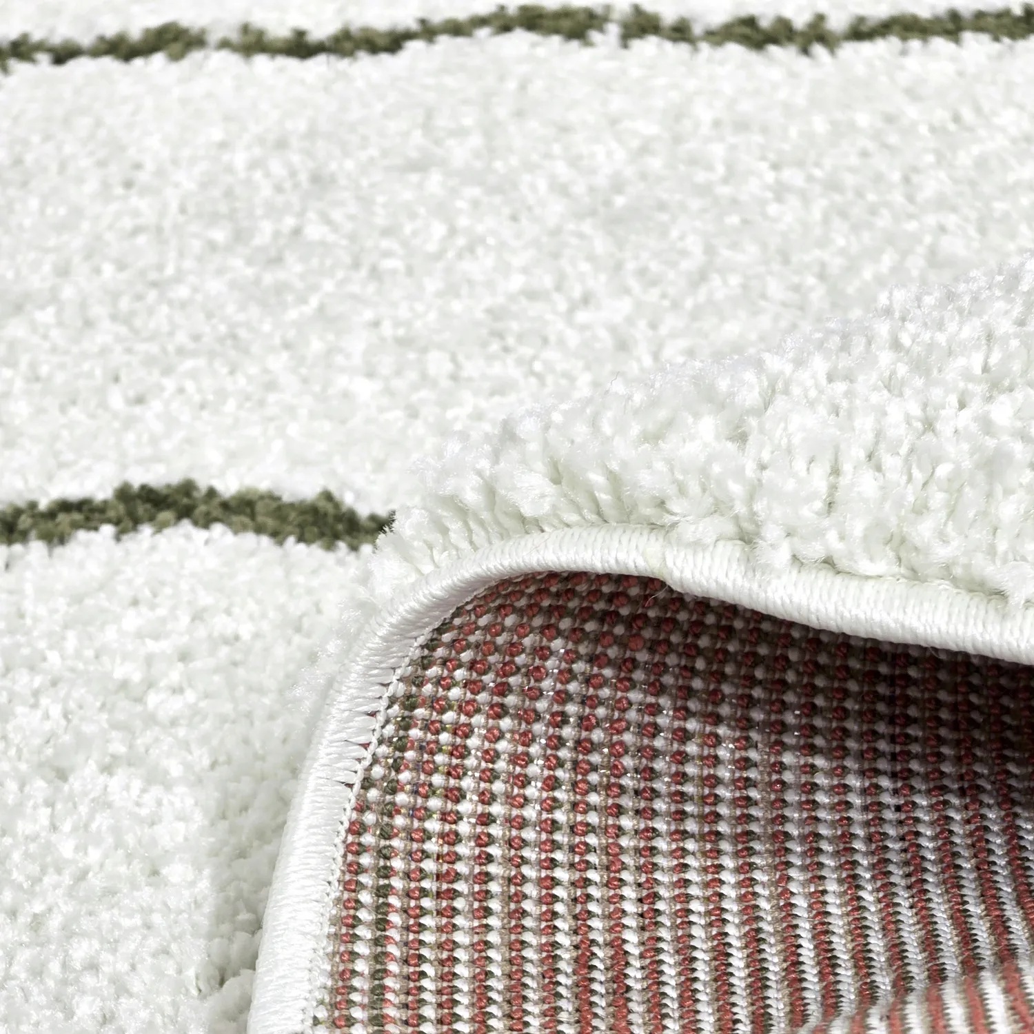 Ronde vloerkleden - Eze (wit/groen)