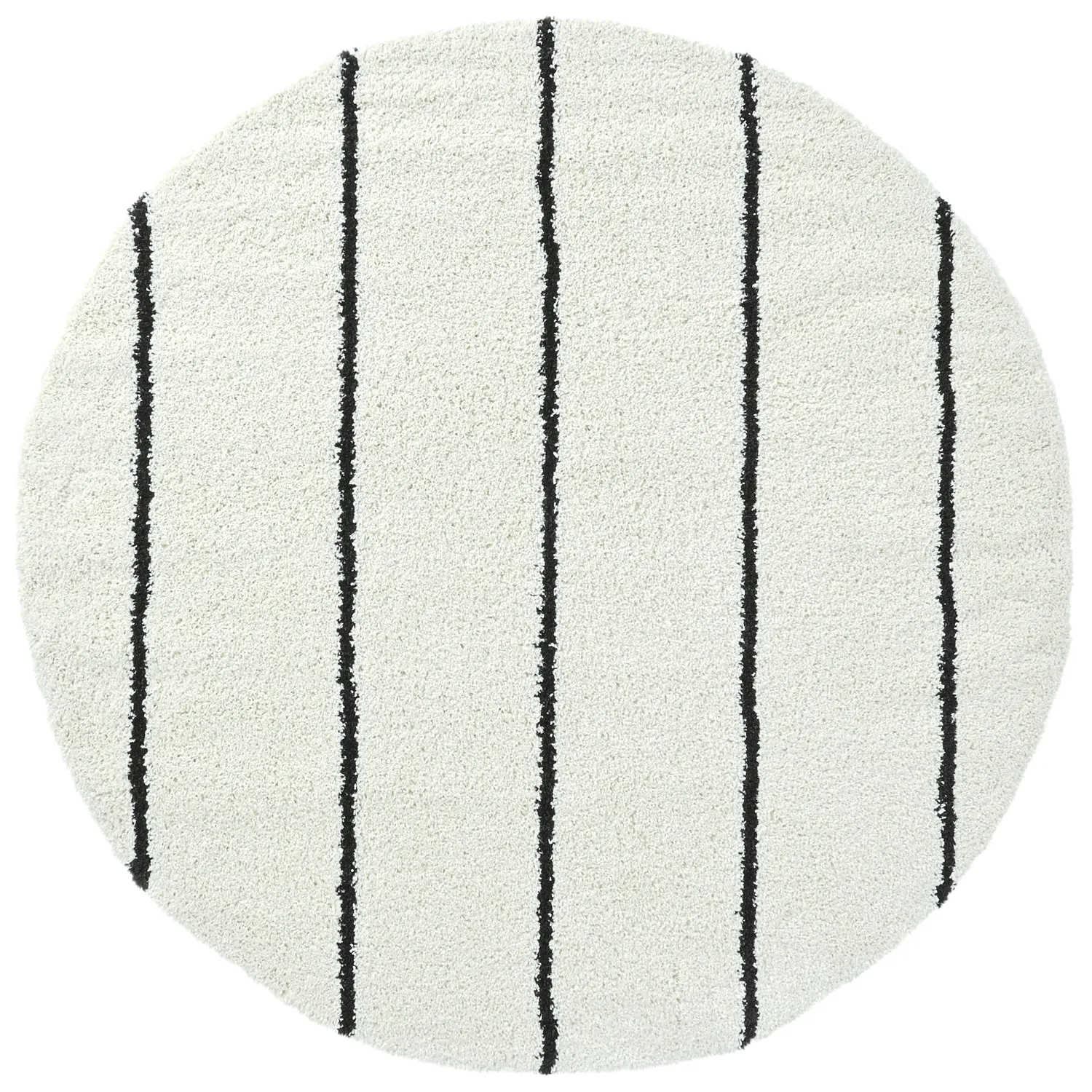 Ronde vloerkleden - Eze (wit/zwart)