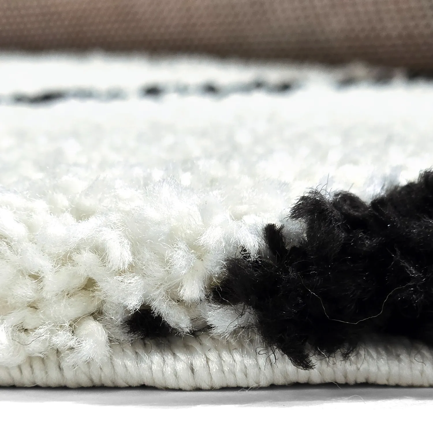 Ronde vloerkleden - Eze (wit/zwart)