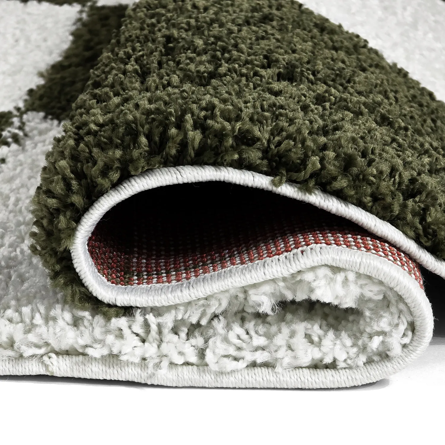 Ronde vloerkleden - Gordes (groen/wit)