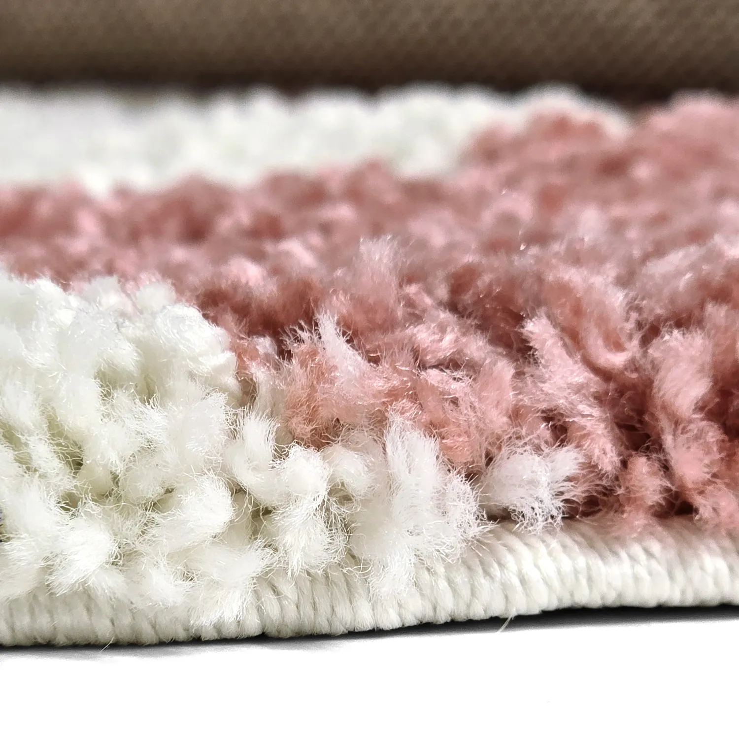 Ronde vloerkleden - Gordes (roze/wit)