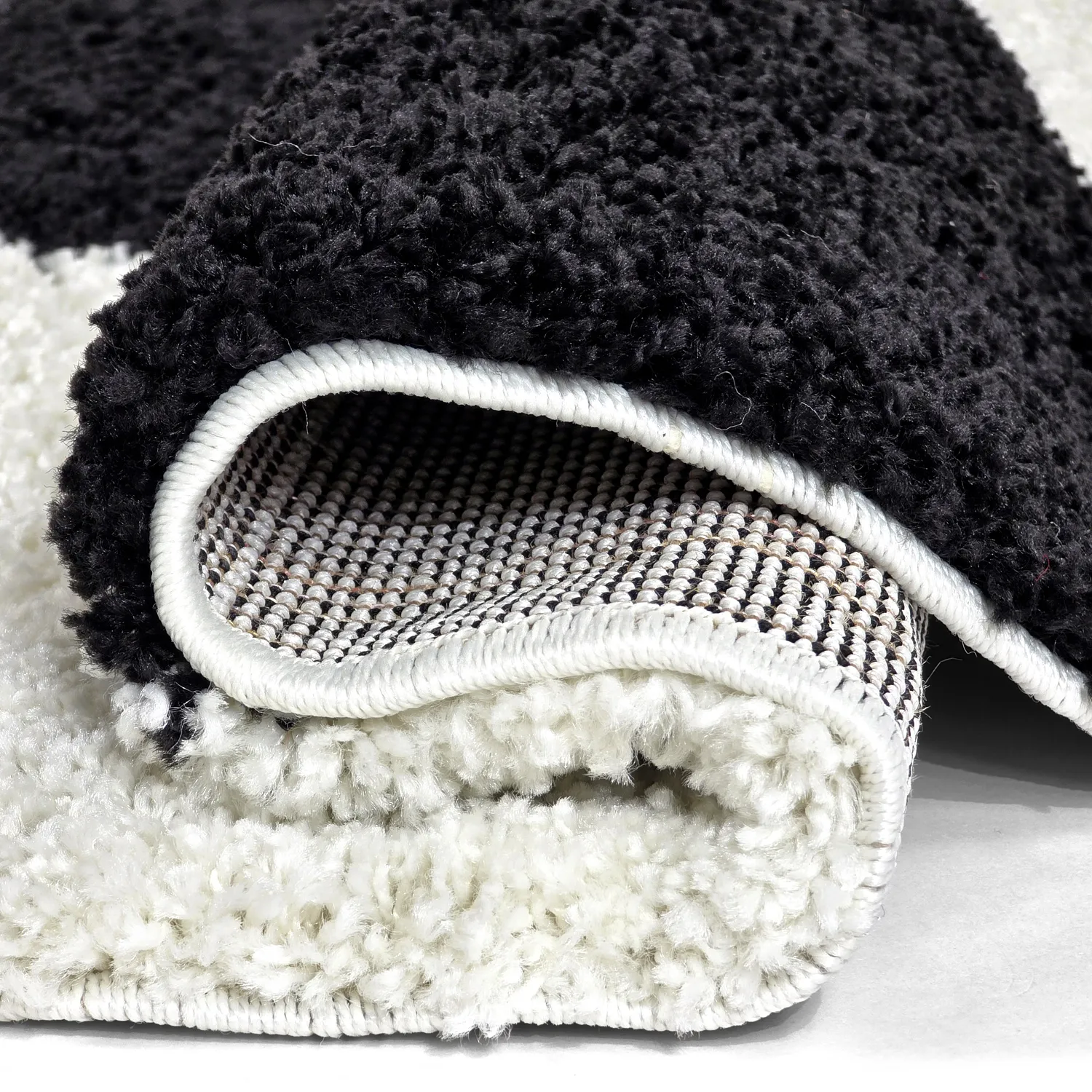 Ronde vloerkleden - Gordes (zwart/wit)