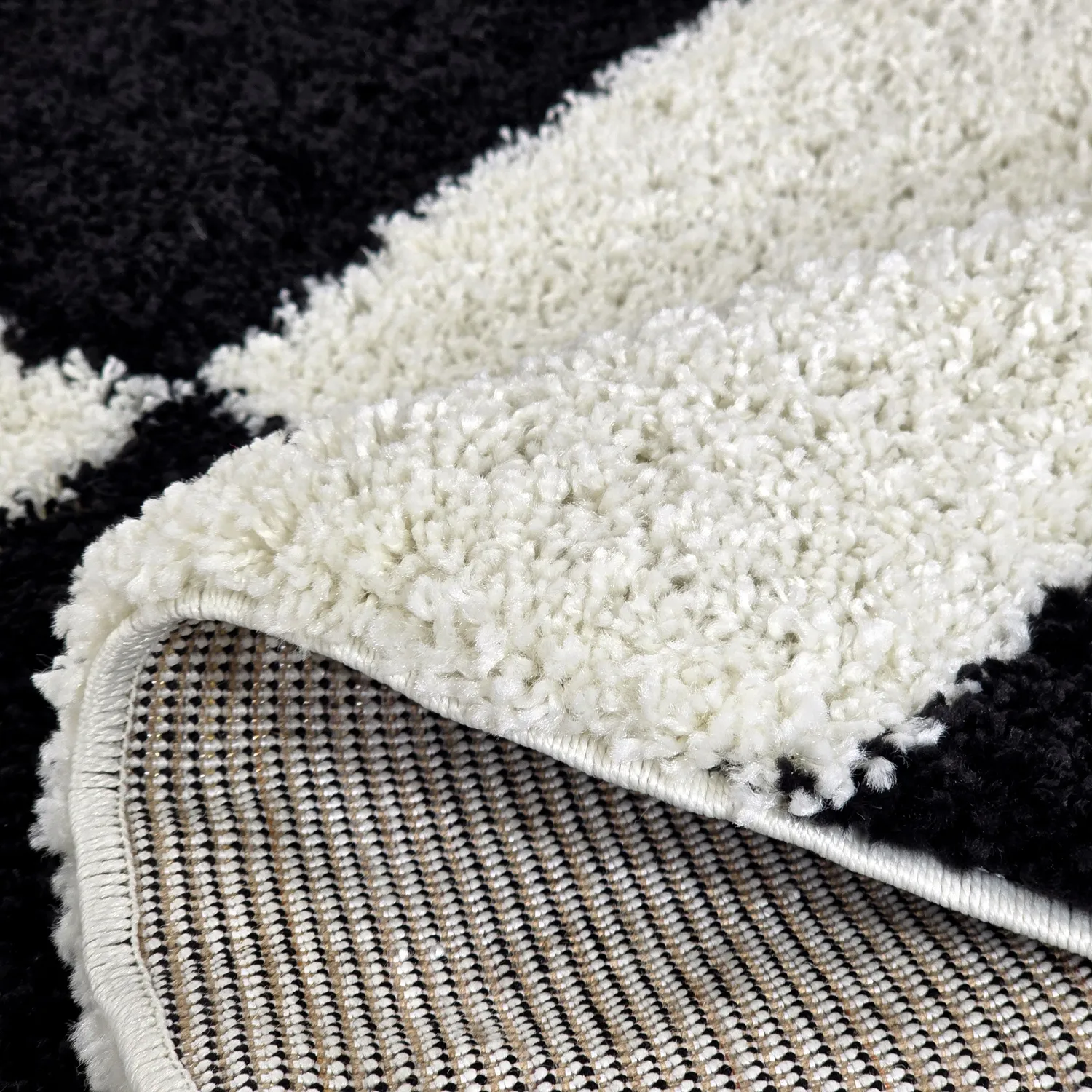 Ronde vloerkleden - Gordes (zwart/wit)