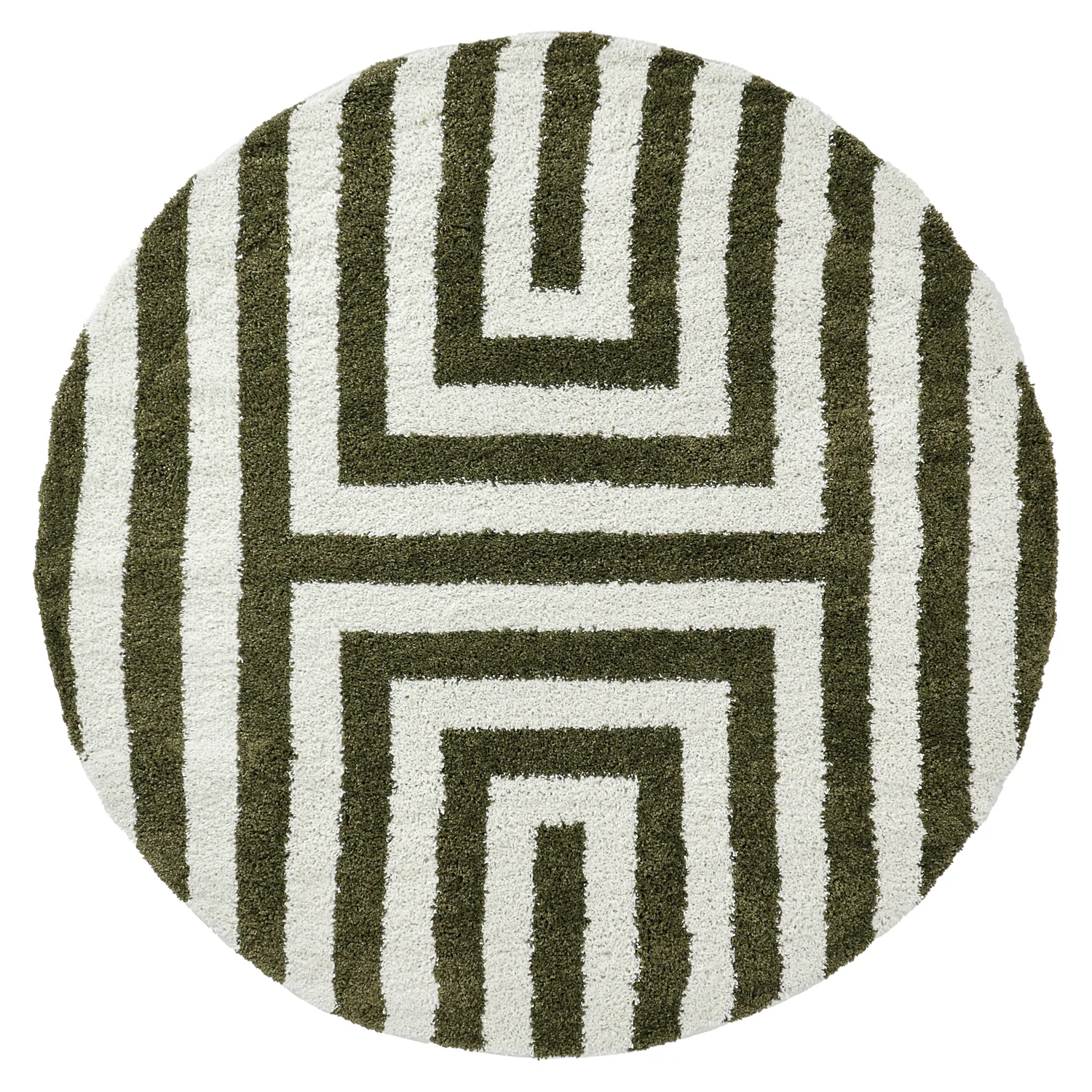 Ronde vloerkleden - Imilchil (wit/groen)