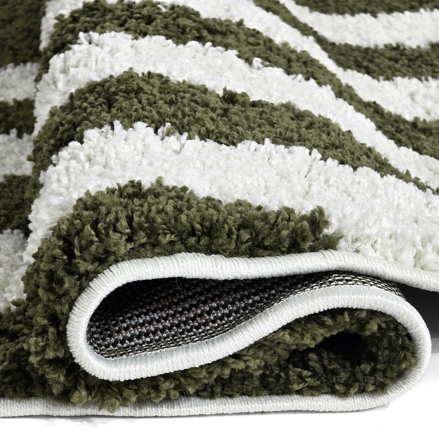 Ronde vloerkleden - Imilchil (wit/groen)