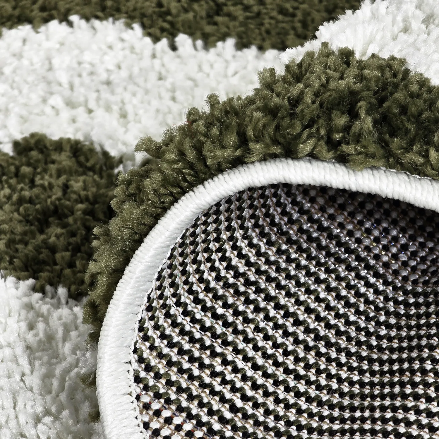 Ronde vloerkleden - Imilchil (wit/groen)