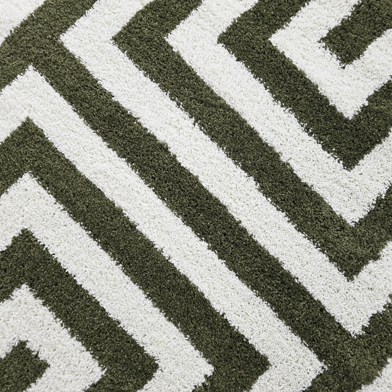 Ronde vloerkleden - Imilchil (wit/groen)