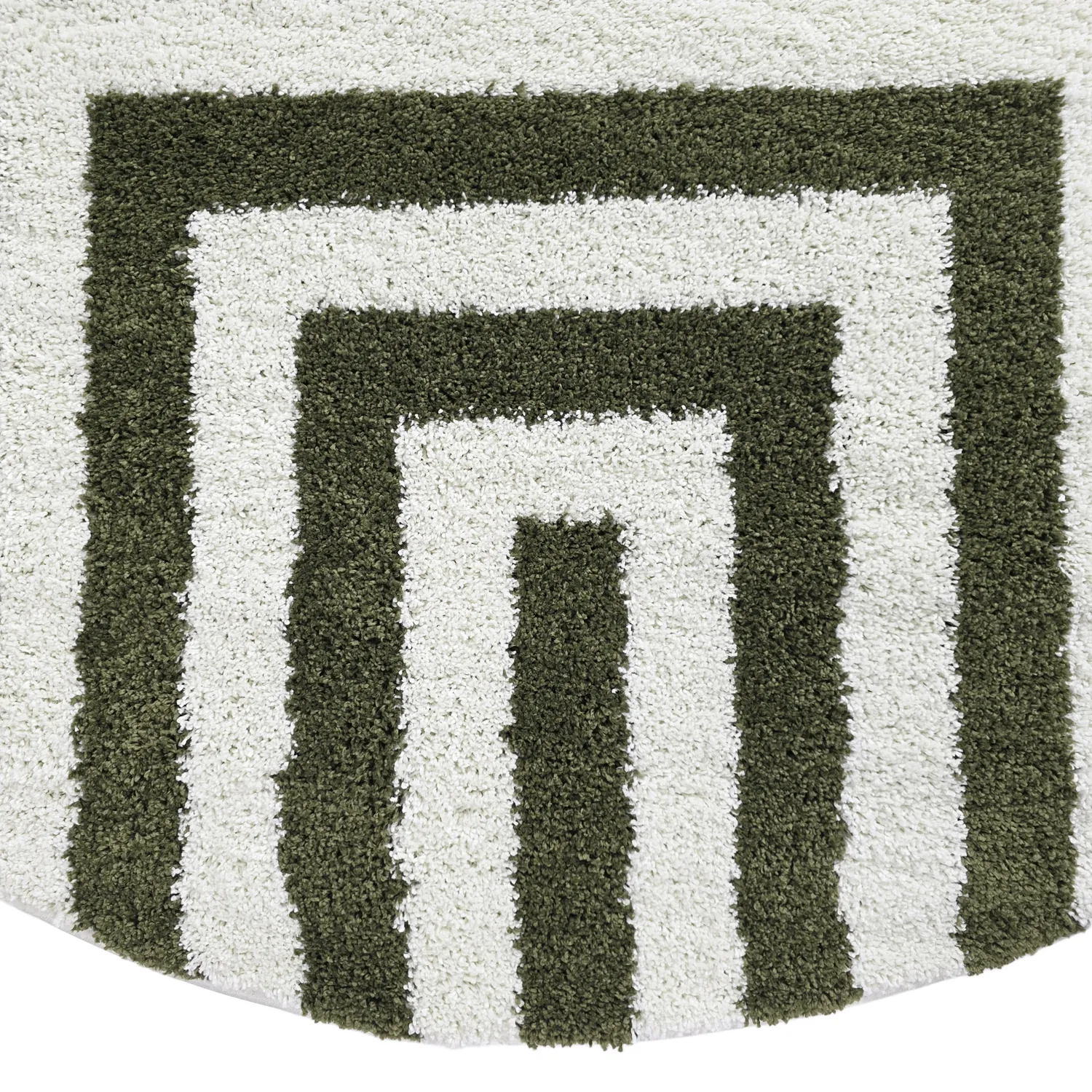 Ronde vloerkleden - Imilchil (wit/groen)