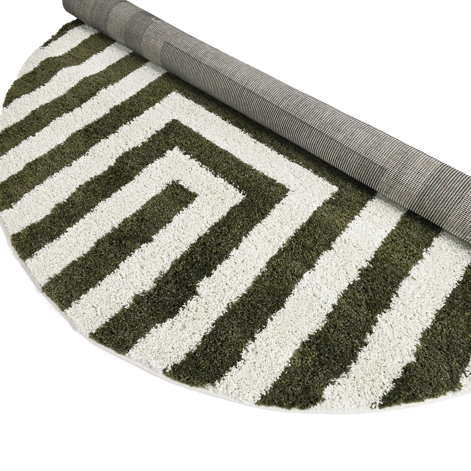 Ronde vloerkleden - Imilchil (wit/groen)