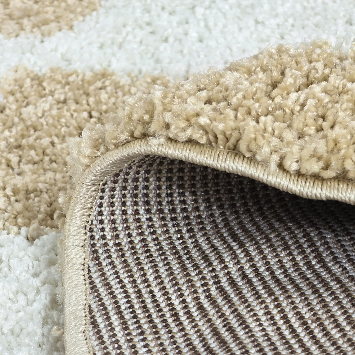Ronde vloerkleden - Tamri (beige/wit)