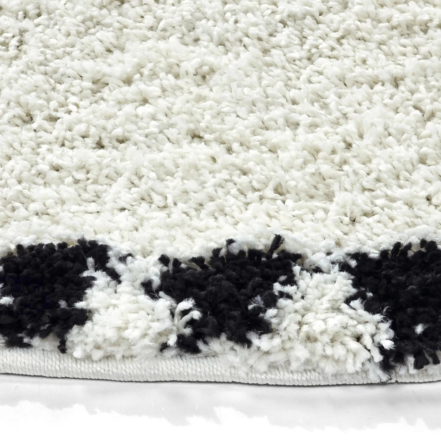 Ronde vloerkleden - Tiznit (wit/zwart)