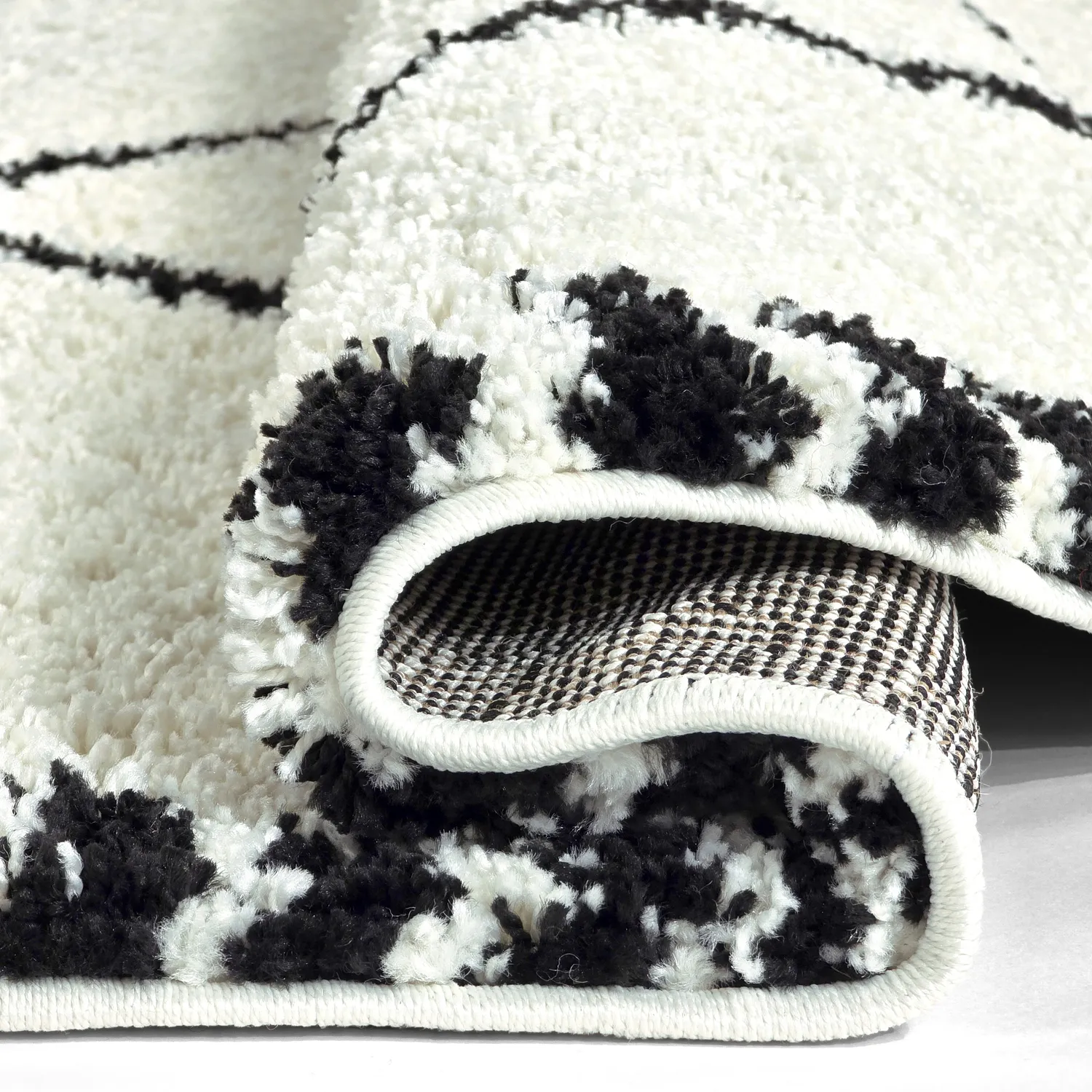 Ronde vloerkleden - Tiznit (wit/zwart)