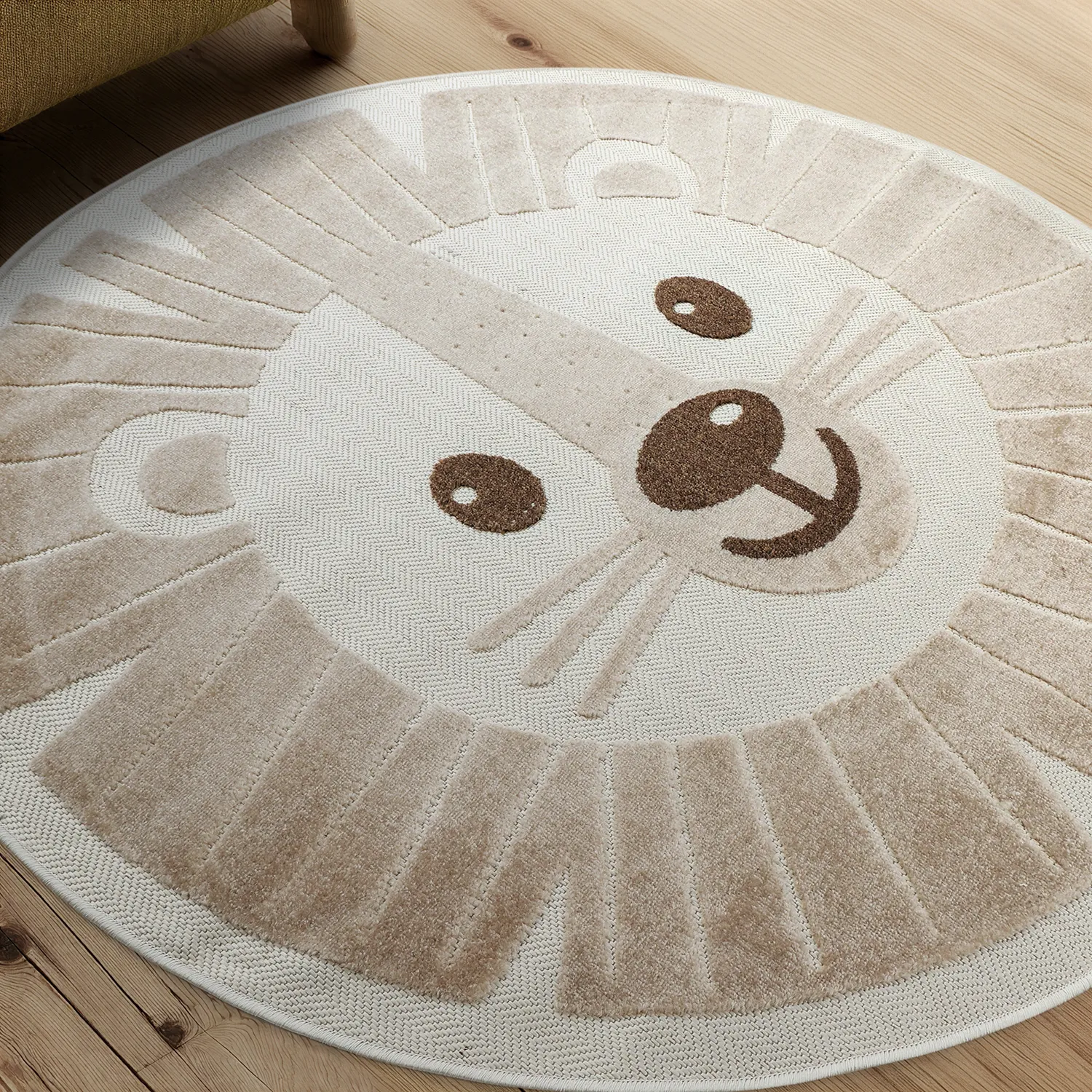 Rond kindertapijt - Kind Lion (room)