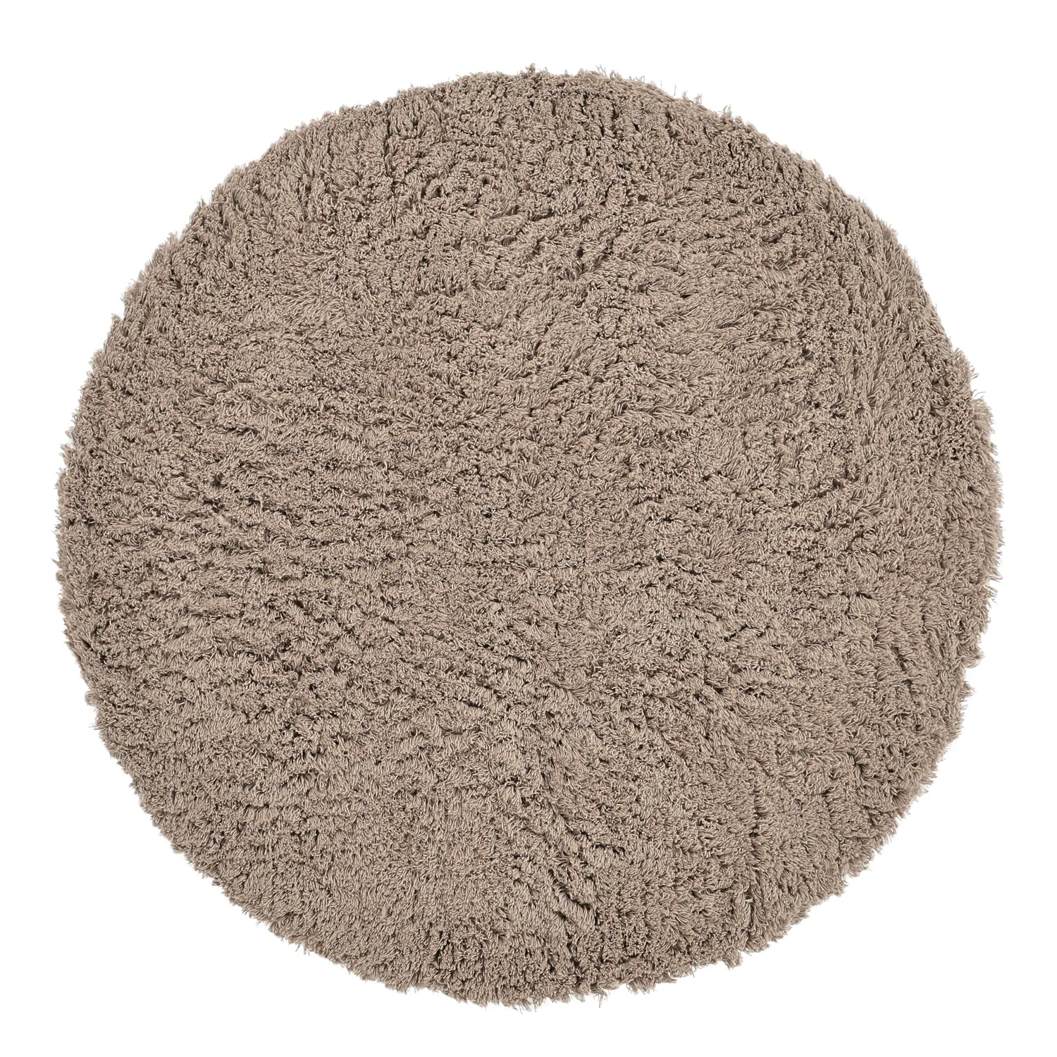 Rond vloerkleed - Aliste Wool Shaggy (bruin)