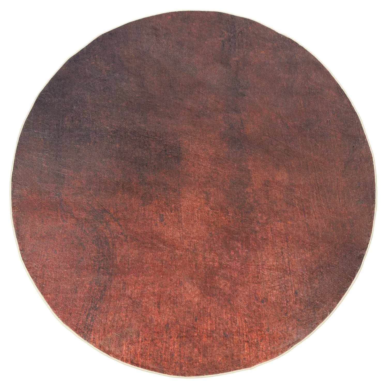 Rond vloerkleed - Bovera (bruin/rood)