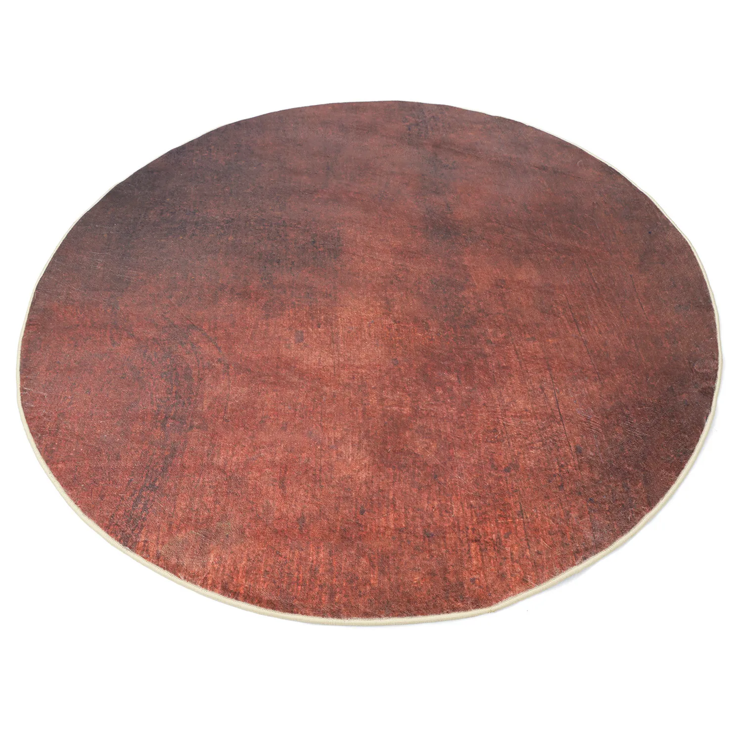 Rond vloerkleed - Bovera (bruin/rood)