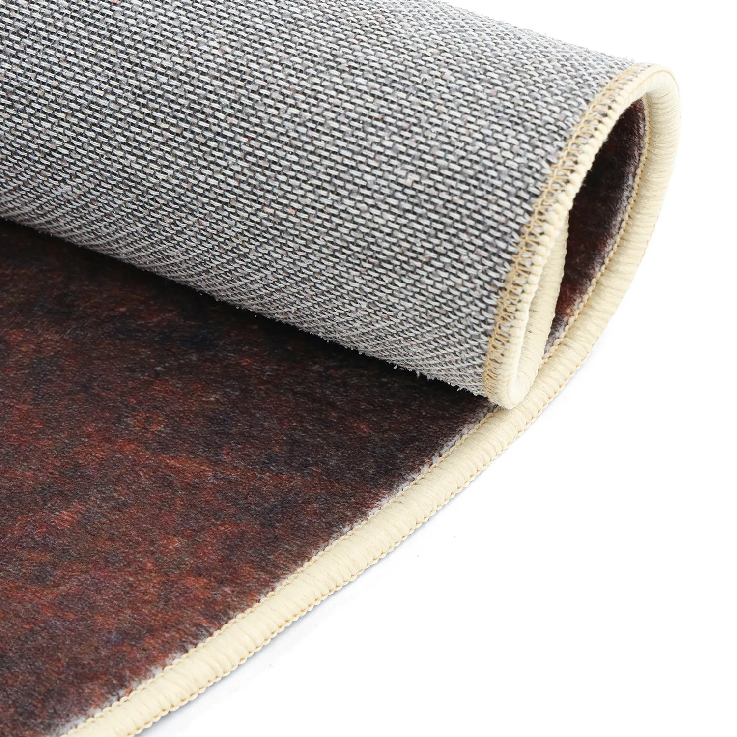 Rond vloerkleed - Bovera (bruin/rood)