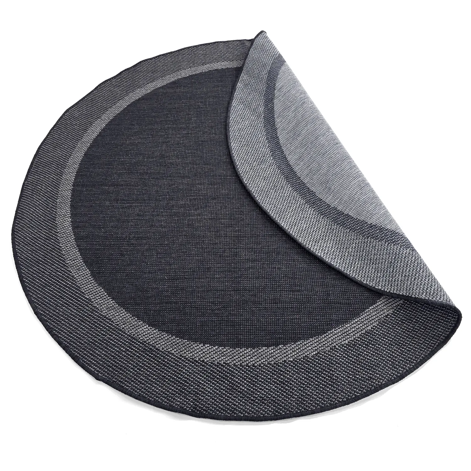 Rond vloerkleed - Indoor/Outdoor Alta (antraciet)