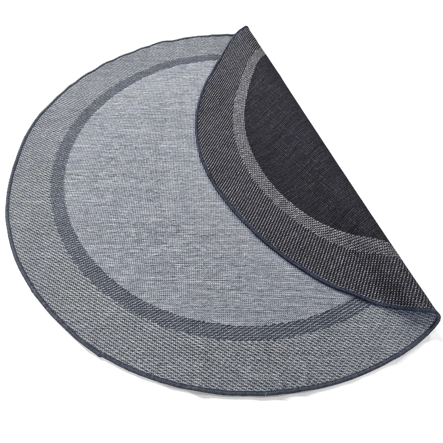 Rond vloerkleed - Indoor/Outdoor Alta (antraciet)