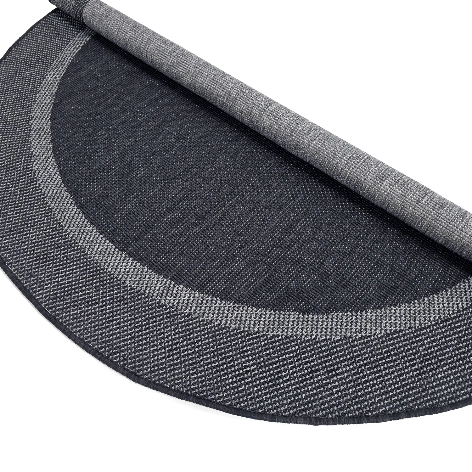 Rond vloerkleed - Indoor/Outdoor Alta (antraciet)