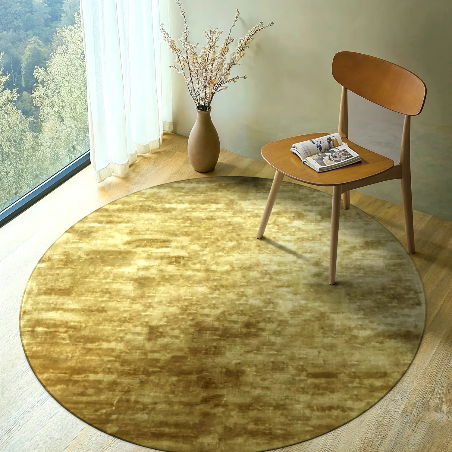 Rond vloerkleed - Jodhpur Special Luxury Edition (gold)