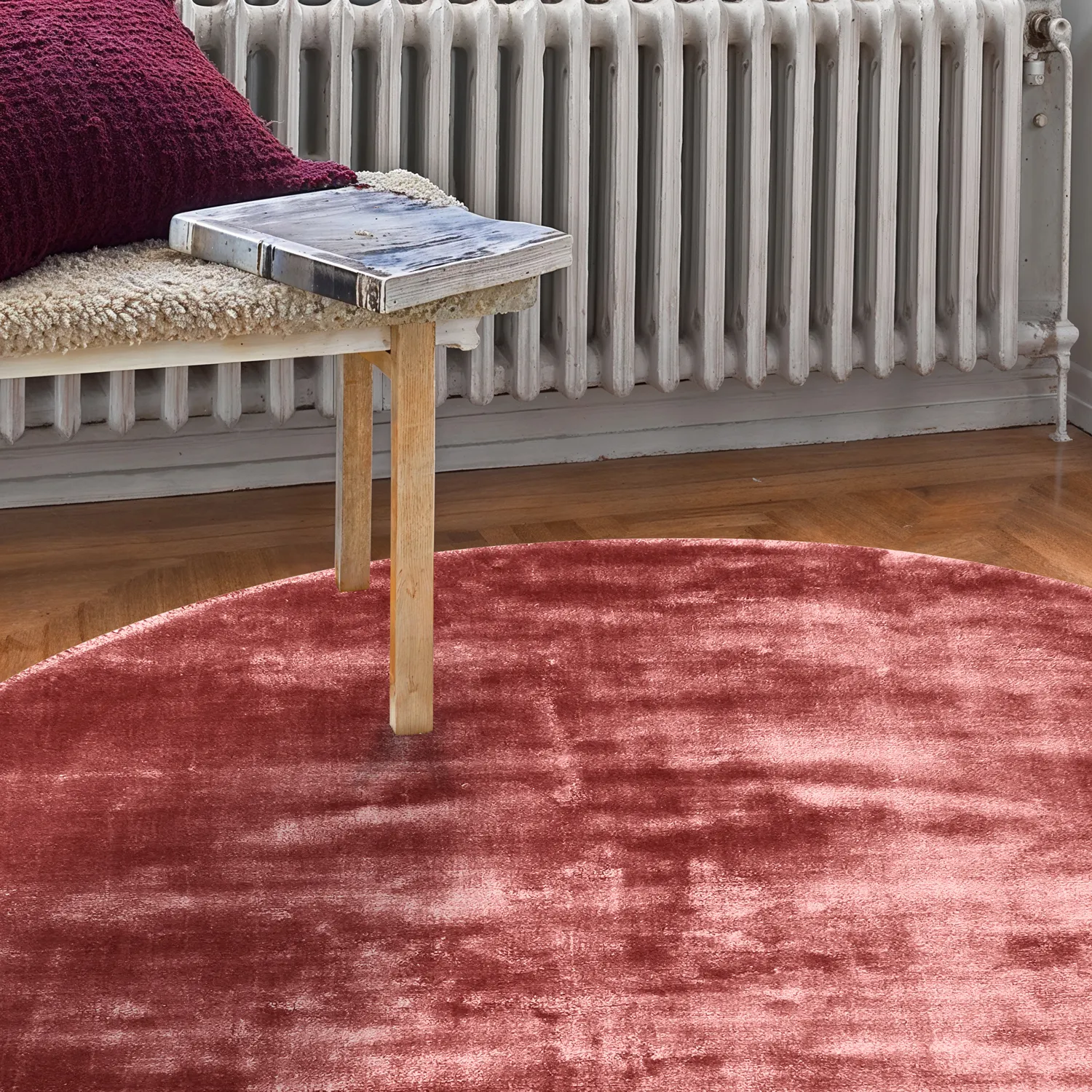 Rond vloerkleed - Jodhpur Special Luxury Edition (bordeaux)