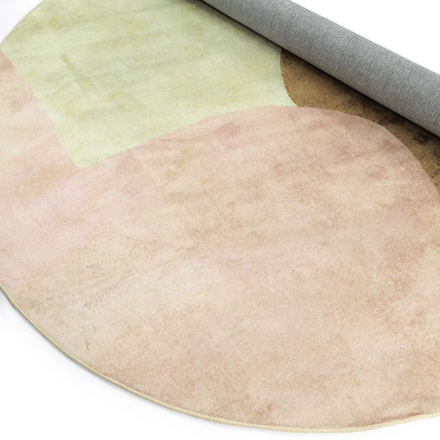 Rond vloerkleed - Lazio (beige/roze)