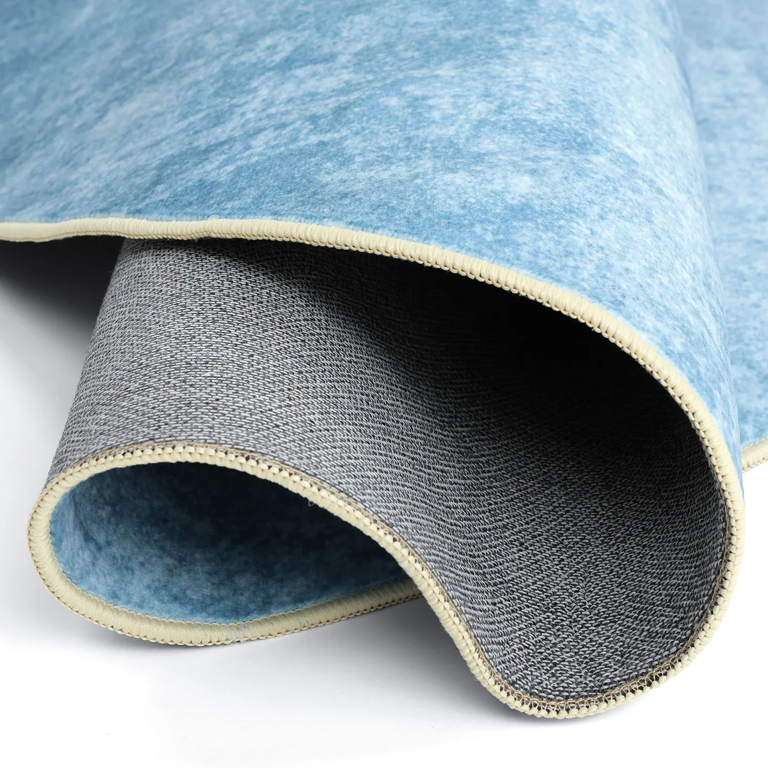 Rond vloerkleed - Lynton (blauw)