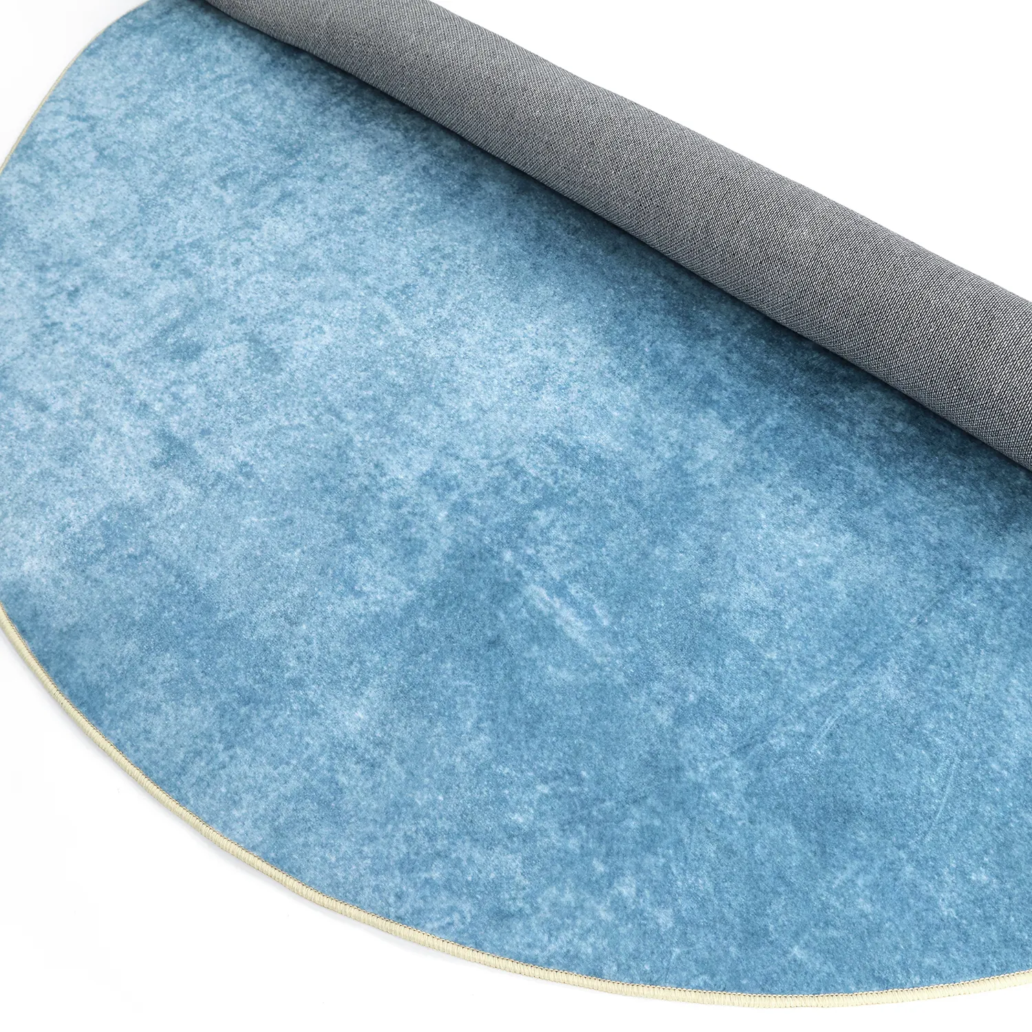 Rond vloerkleed - Lynton (blauw)